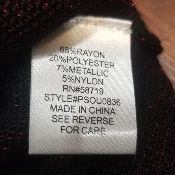 Ladies' NY Collection Top/Sweater, size Petite Large, EUC to LIKE NEW - Picture 8 of 11